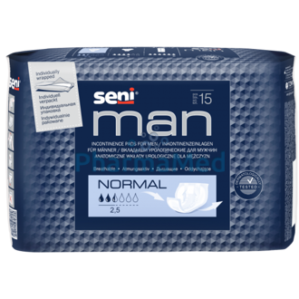 Image de SENI Man protections homme - Normal 2.5gouttes - 15pc