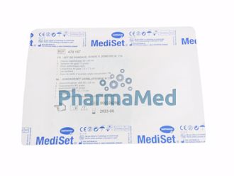 Image de Set à pansement MEDISET COMPACT - 24 - 5 tampons /  5 compresses / 2 pinces / 1 champ