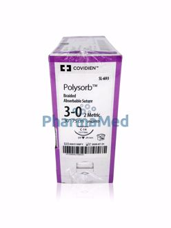 Image de POLYSORB 3/0 SL-693 C-14 75cm incol. (36fils) -