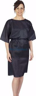 Image de Chemise d'opéré opaque PPSB bleu nuit T standard - 10pc