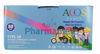 Image de ACOS Masque enfants Type IIR Bleu - 50pc