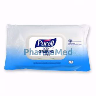 Image de PURELL Lingettes nettoyantes coprs - 70pc