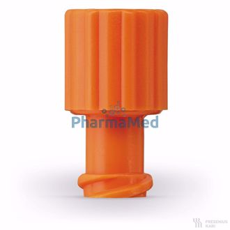 Image de Bouchons luer lock stériles Orange - 100 pièces