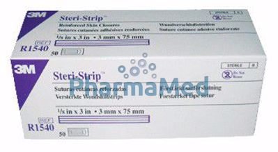 Image sur STERI STRIP - import - (1540) - 3x76mm - 50x5 strips
