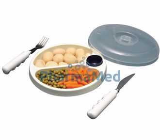 Image de Assiette Thermo avec couvercle 22cm .. (1pce)