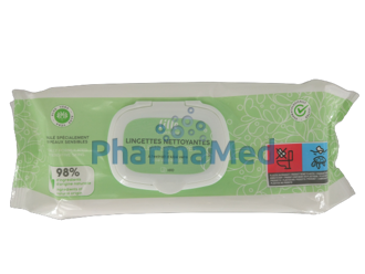 Image de Lingettes Aloe peaux sensibles LILLE - 80pc