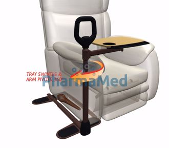 Image de Table de fauteuil avec poignée de transfert