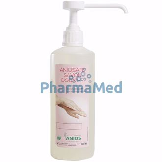 Image de ANIOSAFE savon mains doux HF +pompe - 500ml