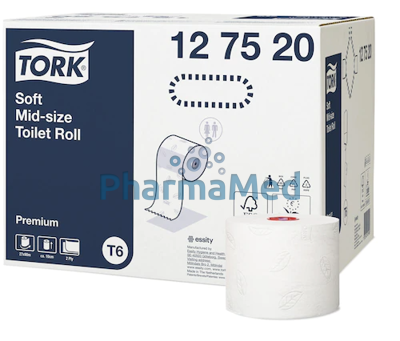 Image sur Papier toilette TORK COMPACT SOFT 2pli 90m - 27 rouleaux