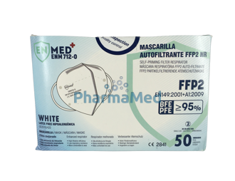 Image de Masque FFP2 ENMED CE2841 - Blanc - 50pc