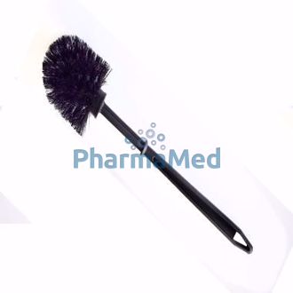 Image de Brosse wc nylon ronde noire - 1pc