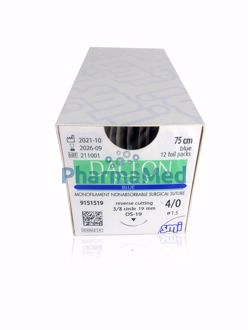 Image de DACLON 4/0 metric 1.5 - 75cm 3/8 19mm /12fils