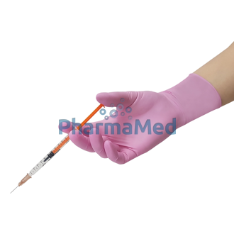 Image de Gant nitrile EASYCARE rose - non poudrés - Taille L - 100pc