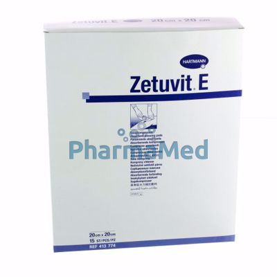Image sur Compresses absorbantes Stériles ZETUVIT E - 20X20cm - 15pc