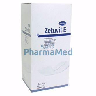 Image de Compresses absorbantes Stériles ZETUVIT E - 10X20cm - 25pc