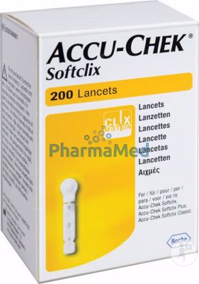 Image sur ACCU CHEK SOFTCLIX lancettes - 200pc