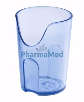 Image de Verre avec découpe nasale - bleu - 16cl - 1pc