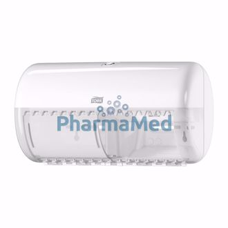 Image de Distributeur pap. hyg. blanc TORK double(1pc)