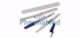 Image de DEVON marqueur chirurgical pointe normale - avec règle - 50 pièces