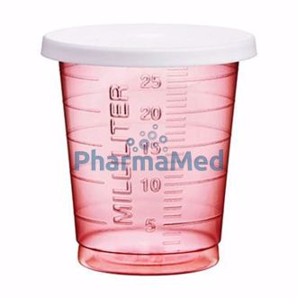 Image de Godets hauts & étroits 30ml - Couvercles - 500pc