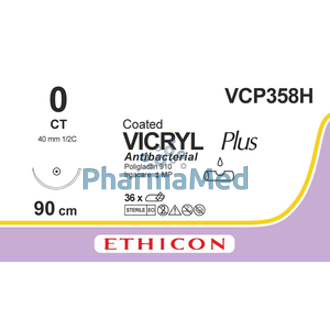 Image de VICRYL PLUS 0 VCP358H CT 90cm........(36fils)