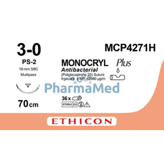 Image de MONOCRYL 3/0 MCP4271H PS-2 70cm prime /36fils