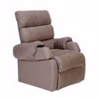 Image sur COCOON1 - Fauteuil releveur simili taupe 2 moteurs L44-P45/55