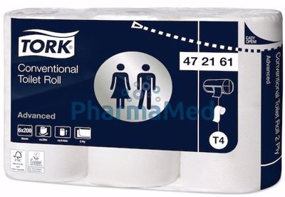 Image sur Tork Papier toilette traditionnel Advanced 200cp - 2 plis - 48 rlx