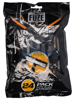 Image de Rasoirs jetables FUZE 3 lames - 24pc