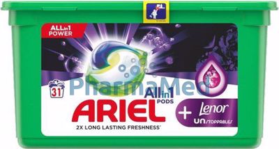 Image sur Ariel pods All in 1 lavande + Lenor - 32 pods