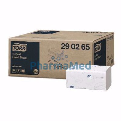 Image sur Ess. Mains TORK blanc H3 C 2plis 20x128f. 24,8x31cm Advanced