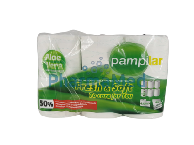 Image sur PAMPILAR Papier hygiénique aloe vera 3plis - 7x6rlx