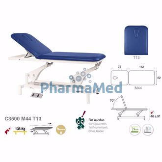 Image de Table d'examen électrique C3500 - 2 plans - Blanc