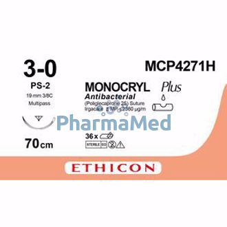 Image de MONOCRYL 3/0 MCP4271H PS-2 70cm prime /36fils