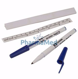 Image de DEVON marqueur chirurgical 151-R  fin+ règle avec capuchon