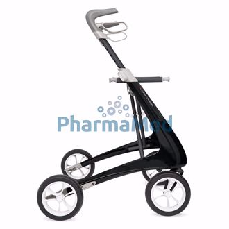 Image de Rollator Carbon Ultralight noir - 4 roues - 1pc