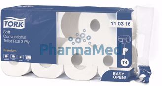 Image de Papier toilette TORK PREMIUM 3plis blanc 248cp - 1 rouleaux
