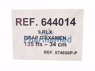 Image de Drap d'examen DEX-EVI - 2pl - blanc - 50cmx46m - 1 rouleau --- Plus disponible, alternative 27535