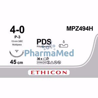 Image de ETICON PDS 4/0 MPZ494H P3 3/8 45cm prime/36pc
