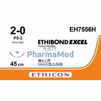 Image de ETHIBOND EXCEL 2/0 EH7556H PS-2 45cm (36fils)