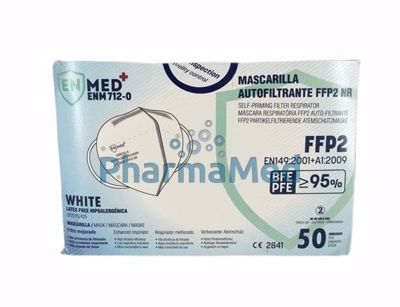 Image sur Masque FFP2 ENMED CE2841 - Blanc - 50pc