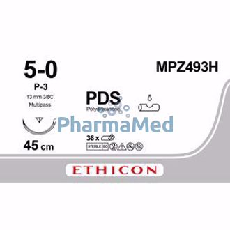 Image de ETHICON PDSII 5/0 CLR 45cm P-3 / 36fils