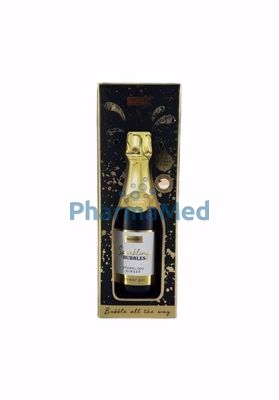 Image sur Shampoing champagne + fleur de douche - 300ml - noir/rose