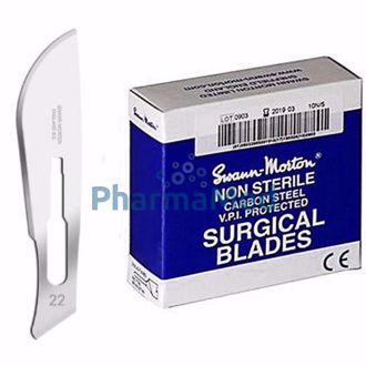Image de Lames bistouri Non stérile S&M - N°22 - 100pc