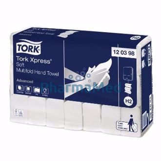 Image de Essuie-mains TORK Xpress H2 interfoliés 2plis 25.5x21.2cm - 21x180pc
