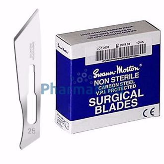Image de Lames bistouri Non stérile S&M - N°25 - 100pc