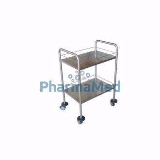 Image de Guéridon en inox 2 étages - 1pc