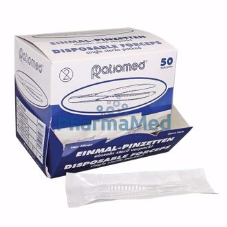 Image de RATIOMED Pince disposable stérile 12.5cm - 50pc
