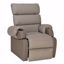 Image de COCOON1 Fauteuil releveur simili taupe 2 moteurs L50-P45/55