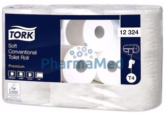 Image de Papier toilette Tork 2 plis 49,5m T4 400cp - 42 rouleaux